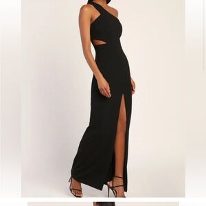 One shoulder semi-formal/formal dress. Worn once and dry cleaned.